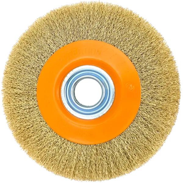 HERO Rundbürste 200mm Scheibenbürste Drahtbürste Schleifbock Stahlbürste