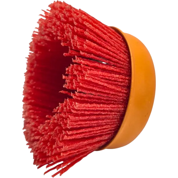 Nylon Topfbürste 100mm M14 HERO Profi Rundbürste Kegelbürste für Winkelschleifer