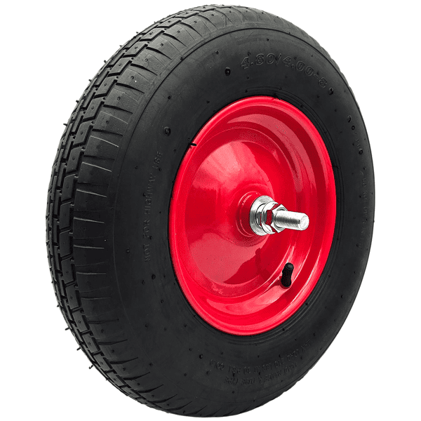 Schubkarrenrad Ersatzrad 4.80/4.00-8 Luftrad 2PR Reifen 16mm Achsloch