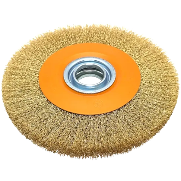 HERO Rundbürste 200mm Scheibenbürste Drahtbürste Schleifbock Stahlbürste