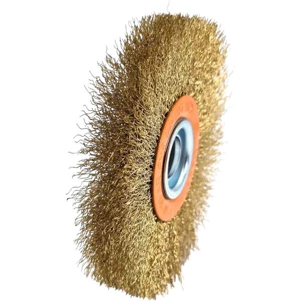 HERO Rundbürste Scheibenbürste 125mm 19,6mm Drahtbürste Schleifbock Stahlbürste