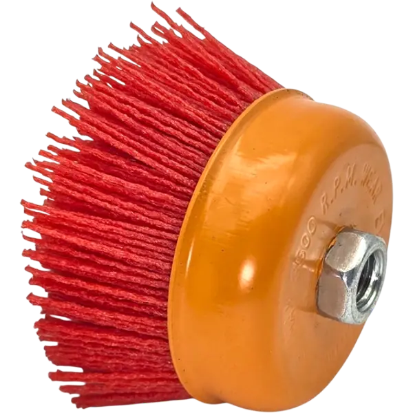 Nylon Topfbürste 100mm M14 HERO Profi Rundbürste Kegelbürste für Winkelschleifer