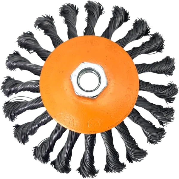 Kegelbürste Drahtbürste Rundbürste 125mm M14 HERO gezopft für Winkelschleifer