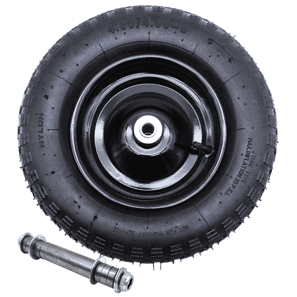 Schubkarrenrad Ersatzrad Luftrad 4,80/4.00-8 2PR Reifen 16mm Achsloch