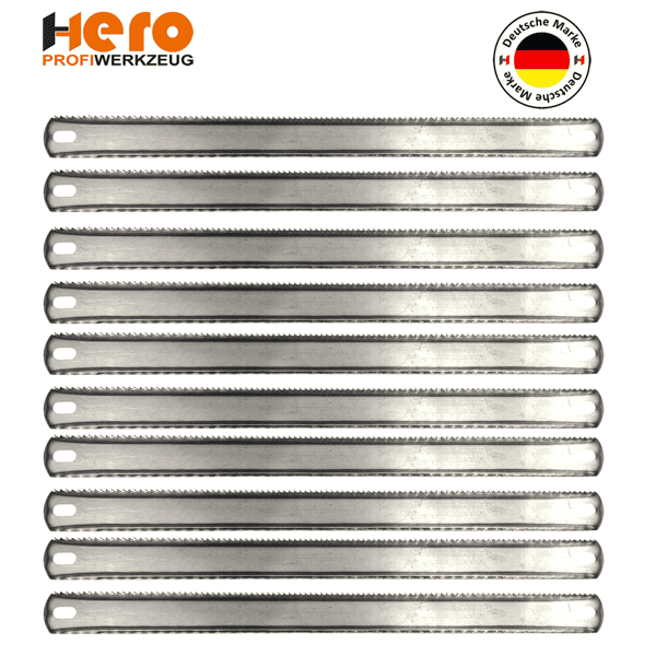 10x Metallsägeblatt Doppelseitig Handsägeblatt Holz Metall 30cm Ersatzsägeblatt