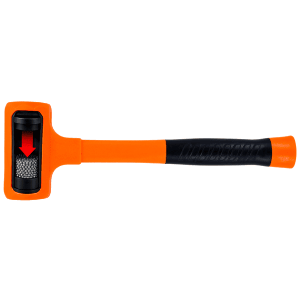 Schonhammer Ausbeulhammer Rückschlagfrei Gummihammer LUX 680g HERO Premium