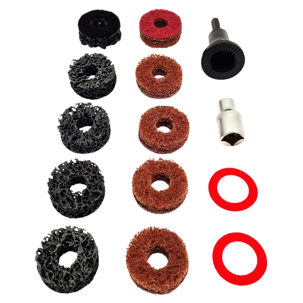 Radnabenschleifer Stehbolzen Radmutterbolzen 14-tlg Satz Radnaben Reinigung