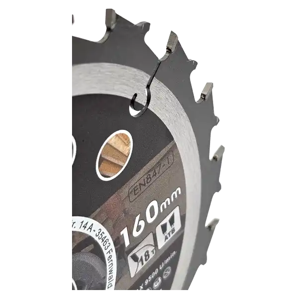 Kreissägeblatt 160 x 20/16 mm 18Z Profi HM Sägeblatt TCT Sägeblätter Holz