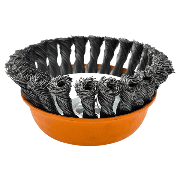 Topfbürste 125mm Rundbürste M14 HERO Drahtbürste gezopft für Winkelschleifer