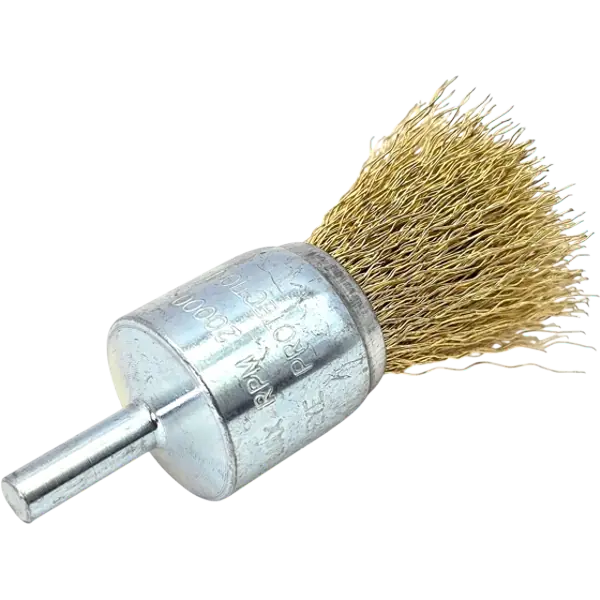 5x Pinselbürste Drahtbürste Messing 30mm Rundbürste für Bohrmaschine HERO