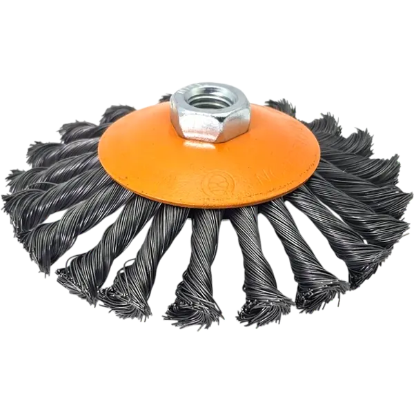 Kegelbürste Drahtbürste Rundbürste 125mm M14 HERO gezopft für Winkelschleifer