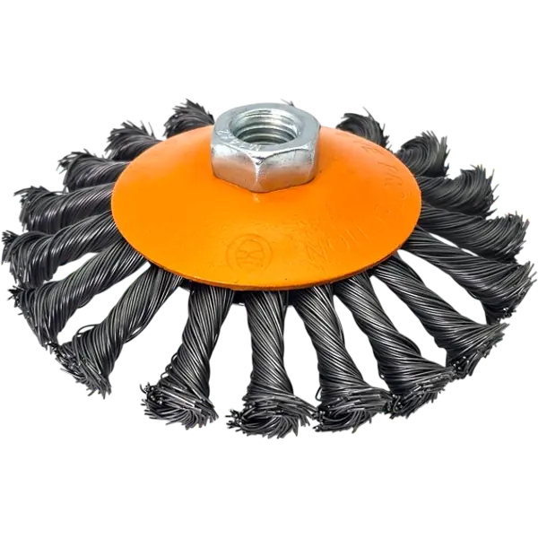 Kegelbürste Drahtbürste gezopft 115mm M14 Rundbürste HERO für Winkelschleifer