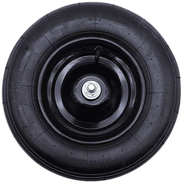 Schubkarrenrad Ersatzrad Luftrad 4,80/4.00-8 2PR Reifen 16mm Achsloch