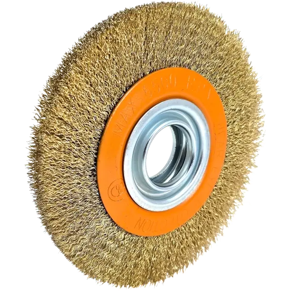 HERO Rundbürste Scheibenbürste 150mm Drahtbürste Schleifbock Stahlbürste