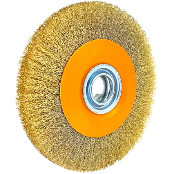 HERO Rundbürste 200mm Scheibenbürste Drahtbürste Schleifbock Stahlbürste