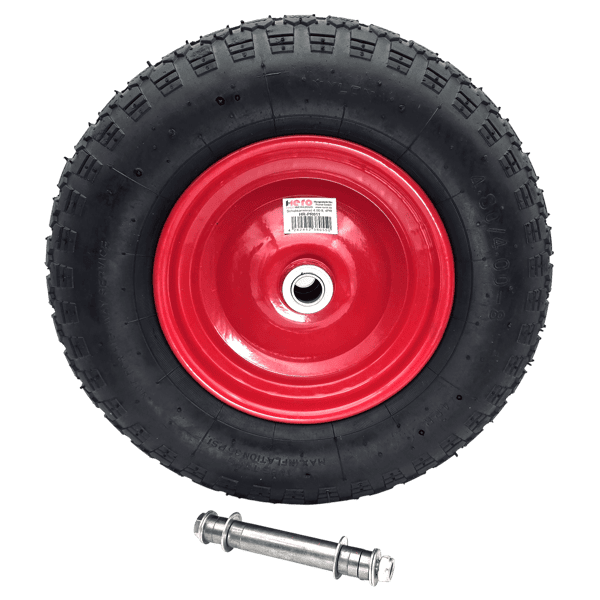 Schubkarrenrad Ersatzrad 4.80/4.00-8 Luftrad 4PR Reifen 20mm Achsloch