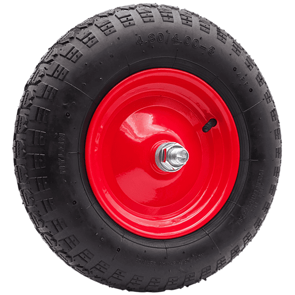 Schubkarrenrad Ersatzrad 4.80/4.00-8 Luftrad 4PR Reifen 20mm Achsloch