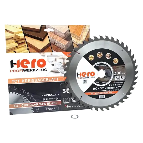 Kreissägeblatt 300 x 30/20 mm 40Z Profi HM Sägeblatt TCT Sägeblätter Holz