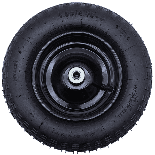 Schubkarrenrad Ersatzrad Luftrad 4,80/4.00-8 2PR Reifen 16mm Achsloch