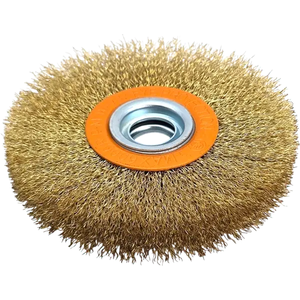 HERO Rundbürste Scheibenbürste 125mm 19,6mm Drahtbürste Schleifbock Stahlbürste