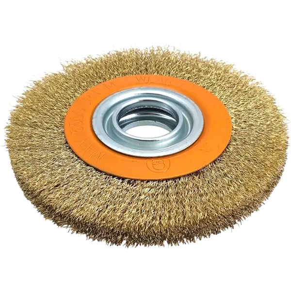 HERO Rundbürste Scheibenbürste 150mm Drahtbürste Schleifbock Stahlbürste