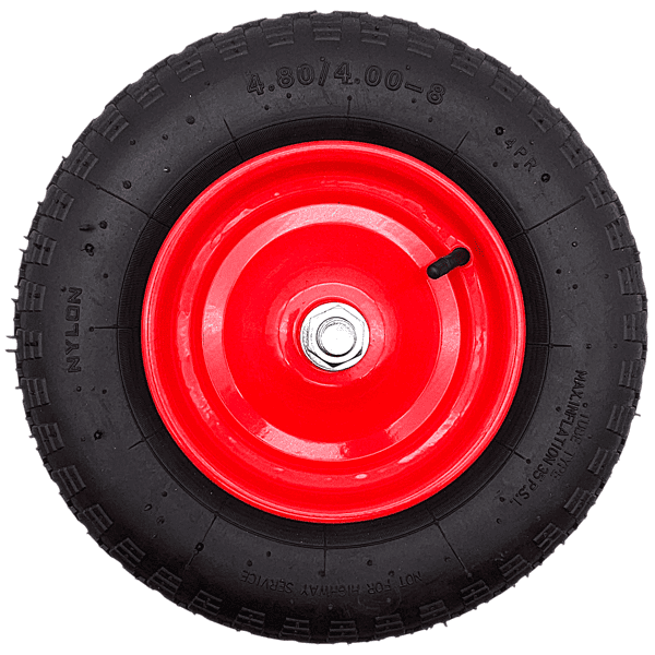 Schubkarrenrad Ersatzrad 4.80/4.00-8 Luftrad 4PR Reifen 20mm Achsloch