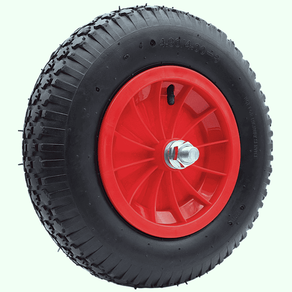 Schubkarrenrad Ersatzrad Luftrad 4,80/4.00-8 2PR Reifen 20mm Achsloch