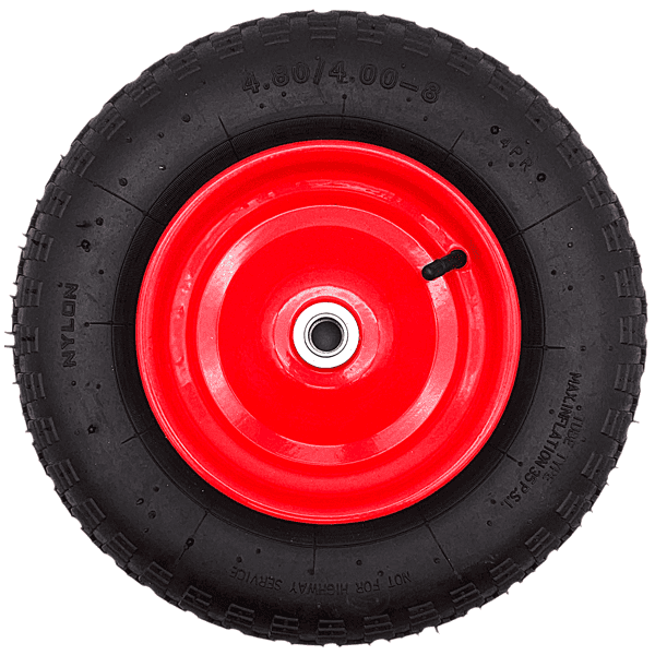 Schubkarrenrad Ersatzrad 4.80/4.00-8 Luftrad 4PR Reifen 20mm Achsloch
