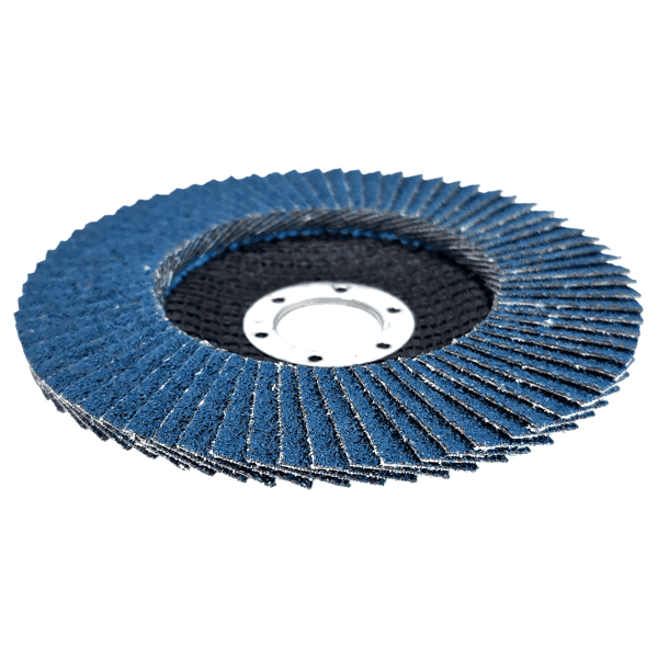 10 Fächerscheiben Zirkonia Inox 125mm Edelstahl K40 HERO Premium Lamellenscheibe