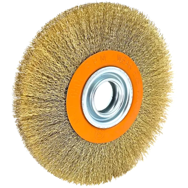 Rundbürste Schleifbock 175mm Scheibenbürste Drahtbürste Stahlbürste HERO