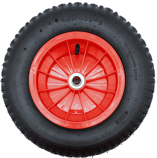 Schubkarrenrad Ersatzrad Luftrad 4,80/4.00-8 2PR Reifen 20mm Achsloch