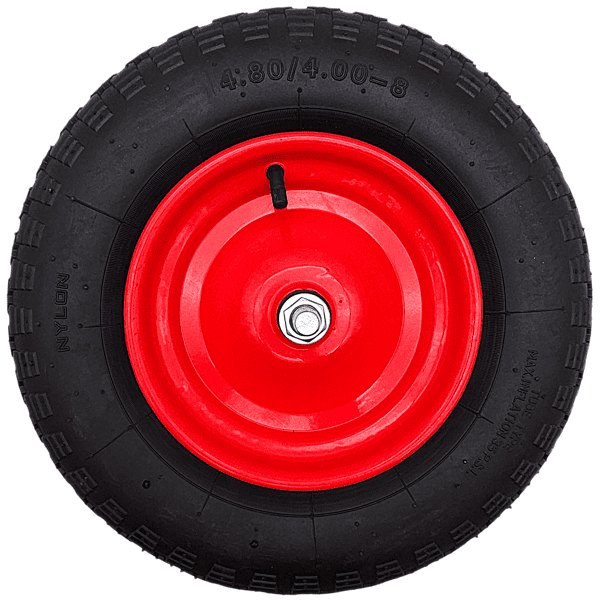 Schubkarrenrad Ersatzrad 4.8/4.00-8 Luftrad 2PR Reifen 16mm Achsloch