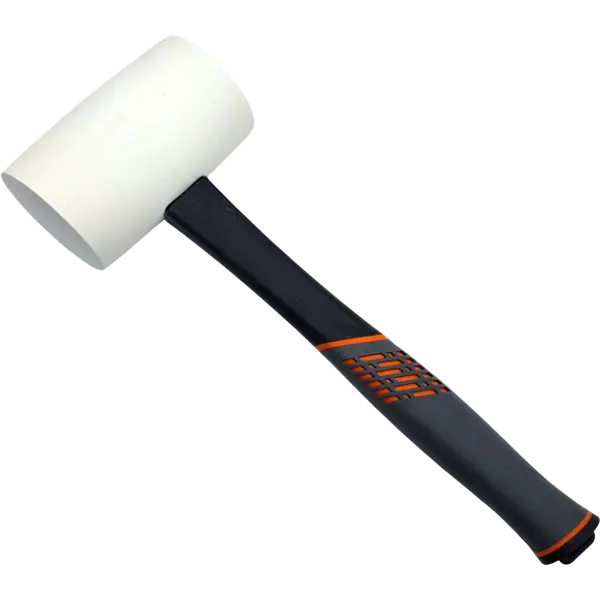 Gummihammer Fiberglasstiel Hartgummi weiß 450g HERO Professional Premium Line