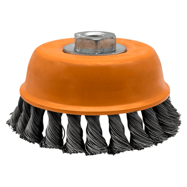 Topfbürste 125mm Rundbürste M14 HERO Drahtbürste gezopft für Winkelschleifer