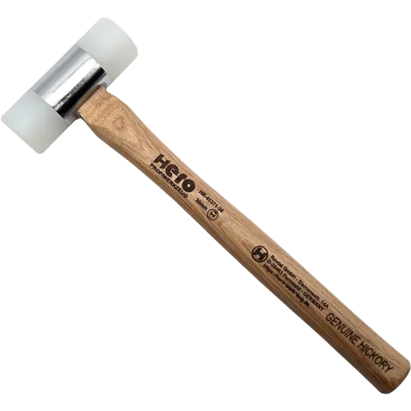 Schonhammer Ausbeulhammer Nylon Schlagkopf 30mm Hickory HERO Premium Hammer