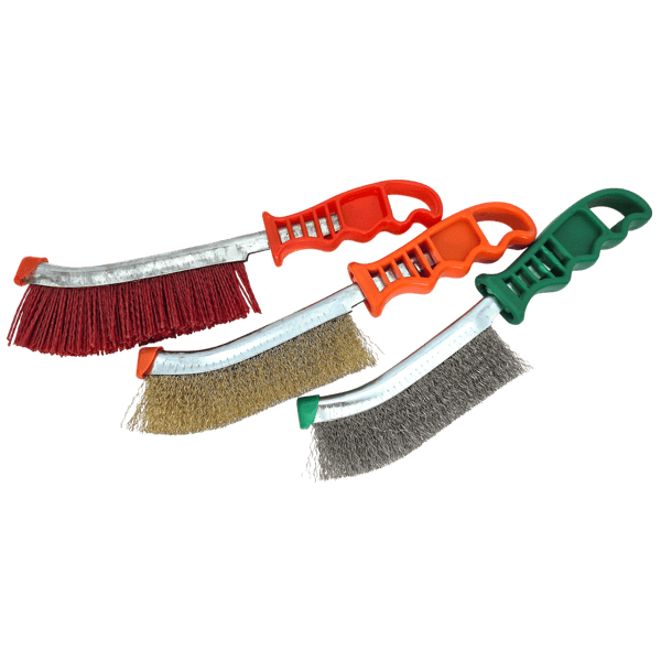 3er Set Bremssattelbürste Drahtbürsten Edelstahl Nylon Stahlbürsten Handbürste