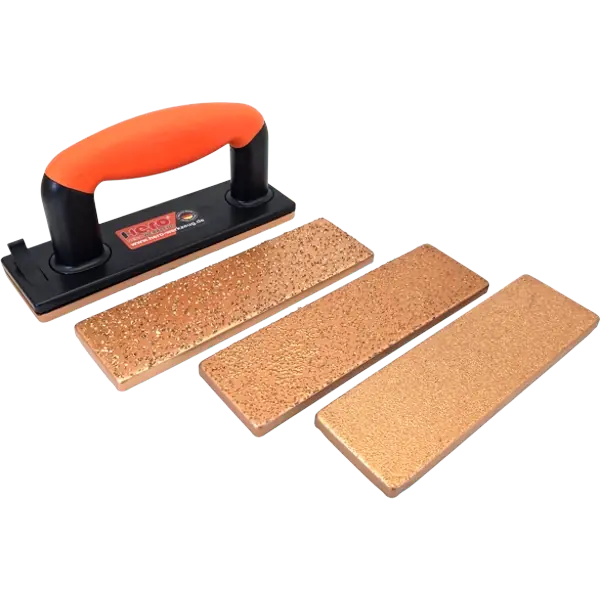 5tlg SET Schleifbrett Hartmetall Fliesen Handschleifer Schleifklotz HERO Premium