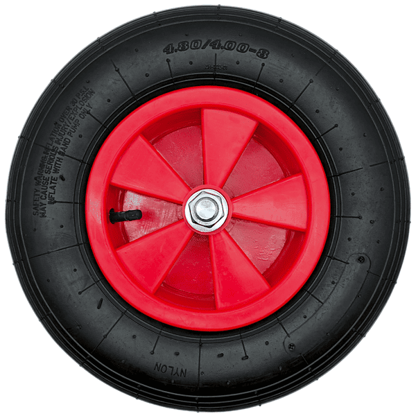 Schubkarrenrad Ersatzrad Luftrad 4.80/4.00-8 4PR Reifen 20mm Achsloch
