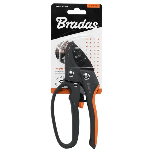 Gartenschere Metall Astschere Rosenschere Amboss 18cm Schere Äste Zahnradschere