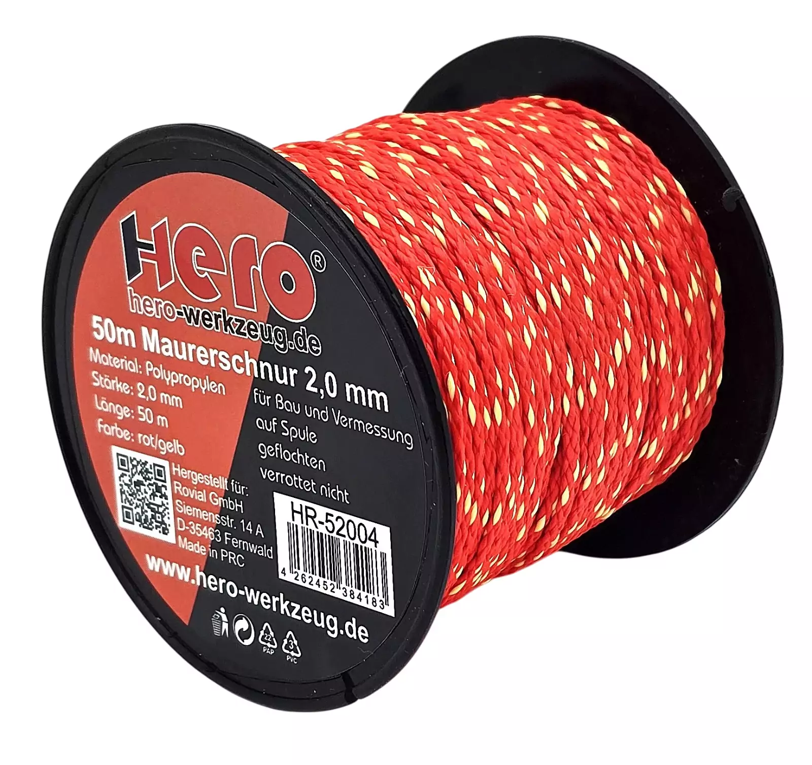 250m Pflasterschnur 2mm Verlegeschnur Lotschnur Bauschnur Maurerschnur Seil