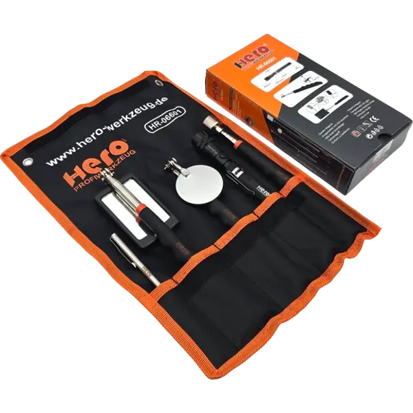 Inspektionsspiegel LED Magnetheber 5tlg Magnetstab Teleskop Inspektionslampe Set