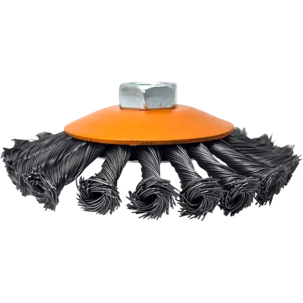 Kegelbürste Drahtbürste gezopft 115mm M14 Rundbürste HERO für Winkelschleifer