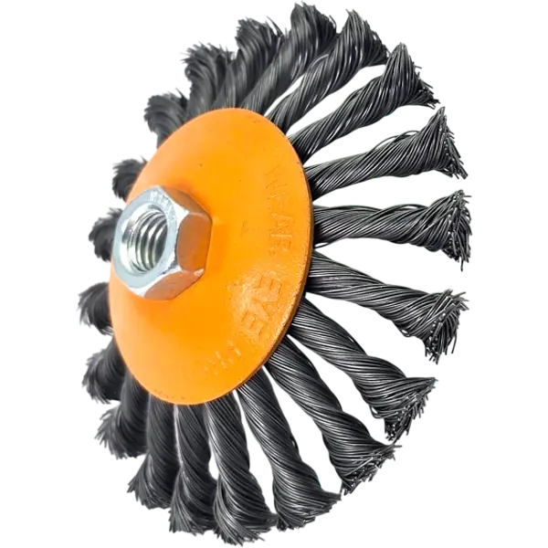 Kegelbürste Drahtbürste Rundbürste 125mm M14 HERO gezopft für Winkelschleifer