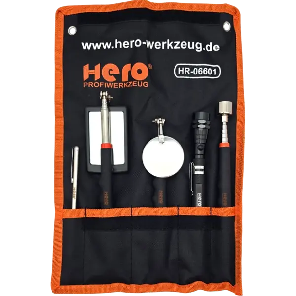 Inspektionsspiegel LED Magnetheber 5tlg Magnetstab Teleskop Inspektionslampe Set