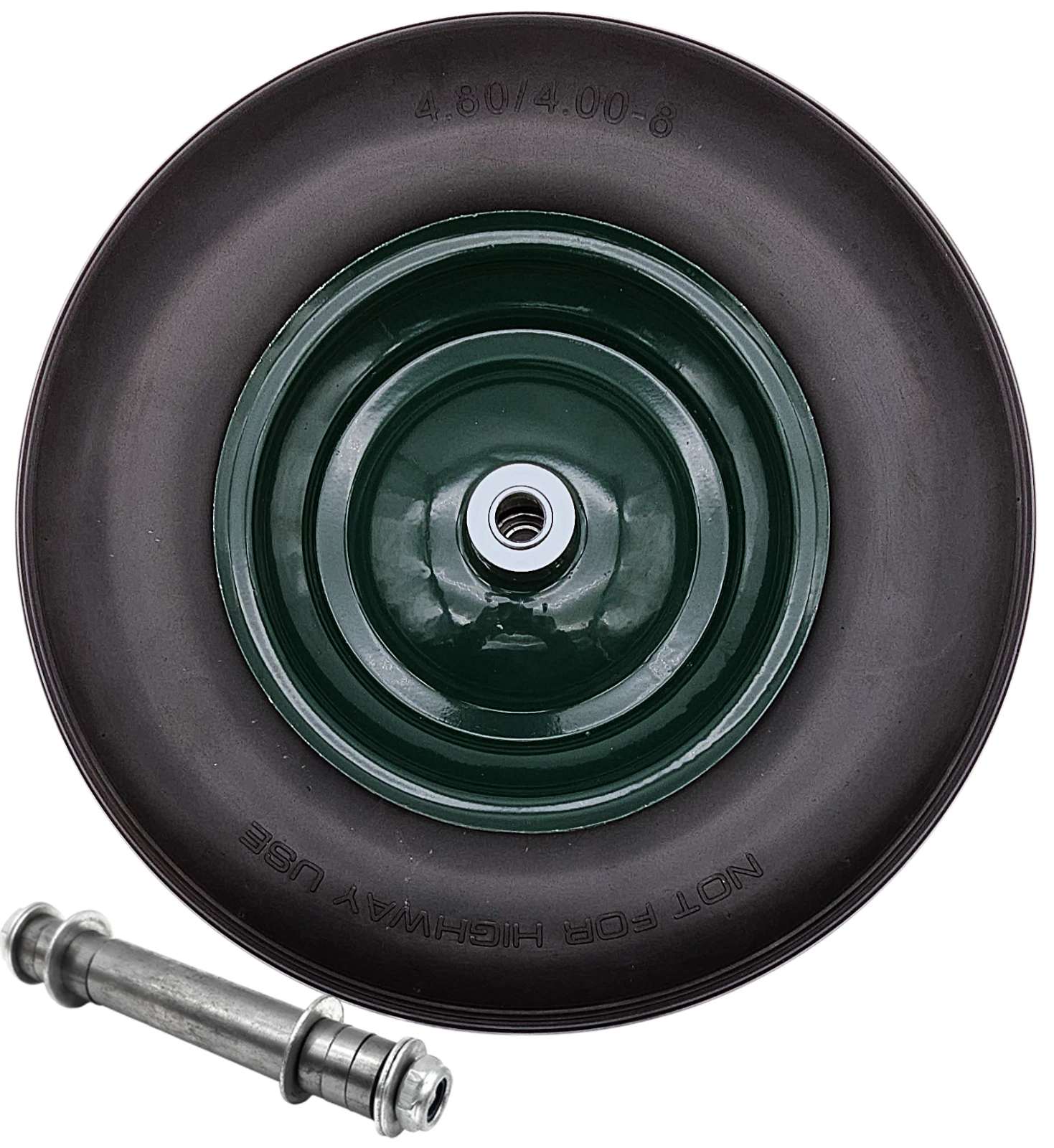 Schubkarrenrad Ersatzrad Vollgummi 4.8/4.00-8