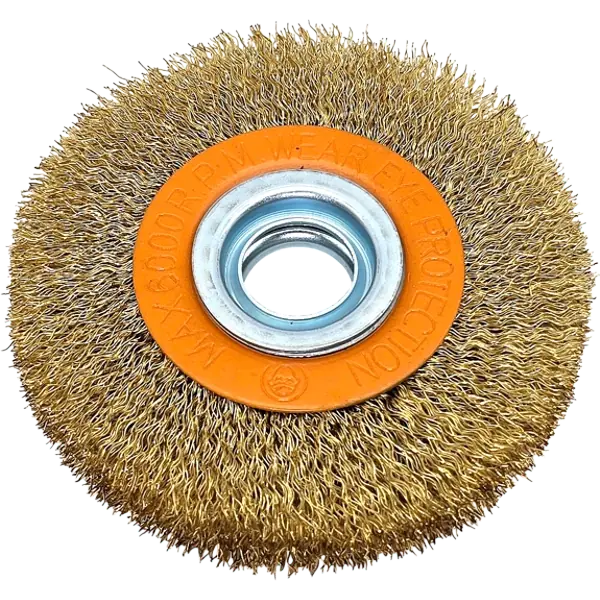 HERO Rundbürste Scheibenbürste 100mm 19,6mm Drahtbürste Schleifbock Stahlbürste