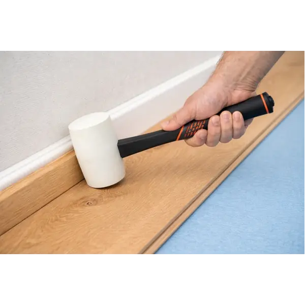 Gummihammer Fiberglasstiel Hartgummi weiß 450g HERO Professional Premium Line