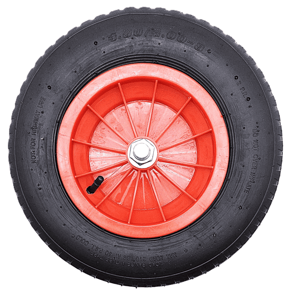 Schubkarrenrad Ersatzrad Luftrad 4,80/4.00-8 2PR Reifen 20mm Achsloch