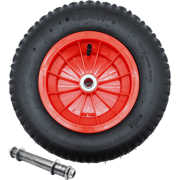 Schubkarrenrad Ersatzrad Luftrad 4,80/4.00-8 2PR Reifen 20mm Achsloch