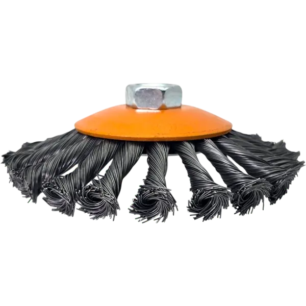 Kegelbürste Drahtbürste Rundbürste 125mm M14 HERO gezopft für Winkelschleifer